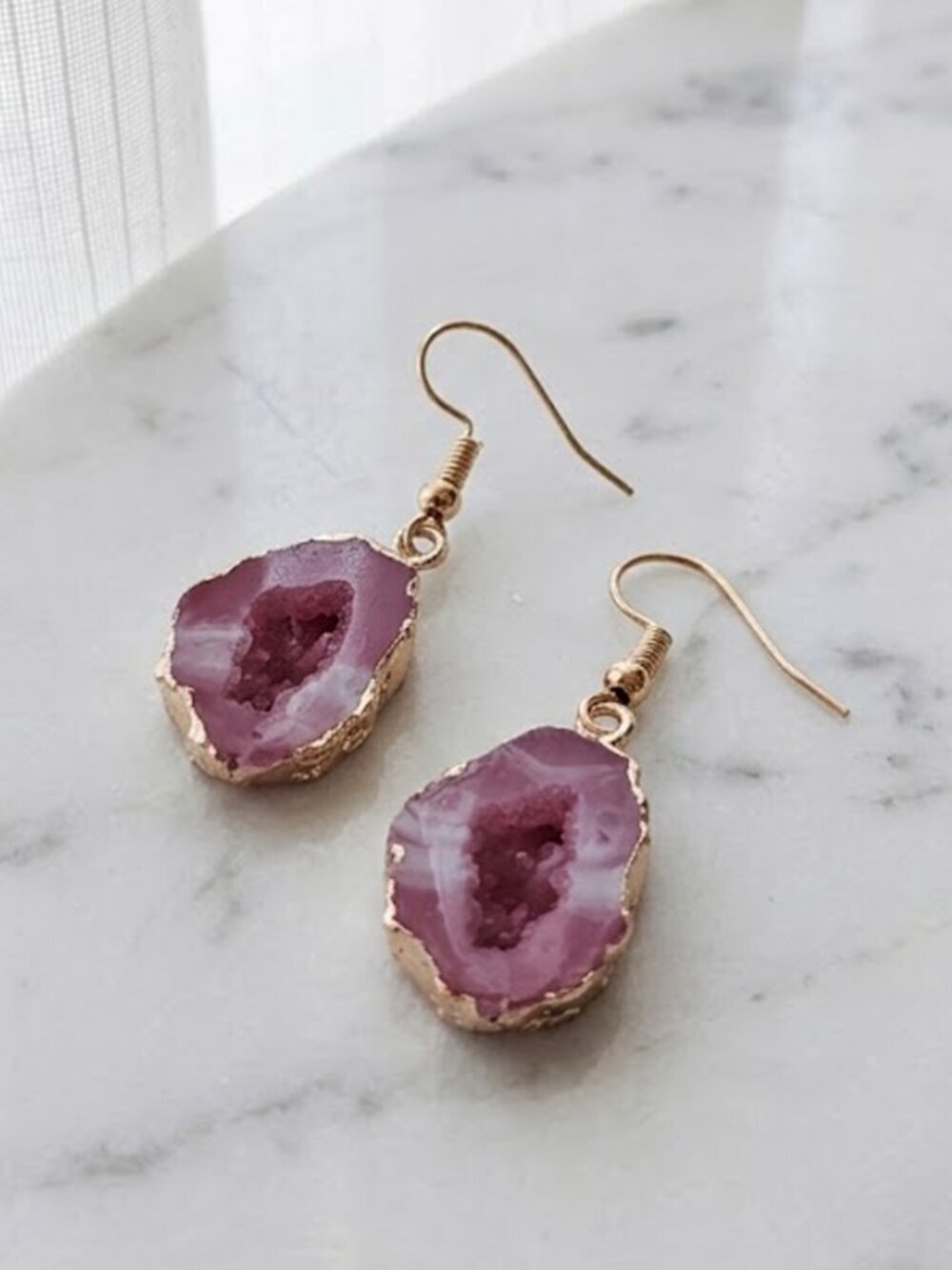 Ladies Stone Dangle Earrings